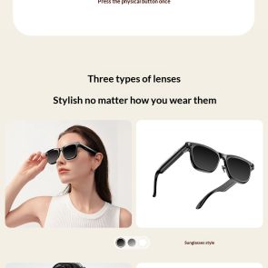AI Smart Glasses, 1300 MP High Definition Camera, Anti Shake Shooting, Object Recognition Multi Functional Eyeglasses - Image 10